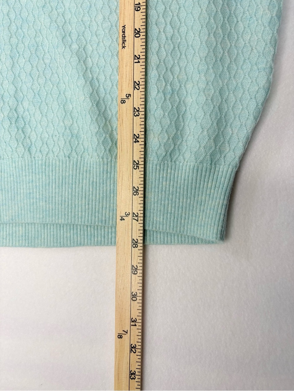 Smartwool Frosted Valley V Neck Sweater Light Green Large Merino Wool Knit - Picture 8 of 10